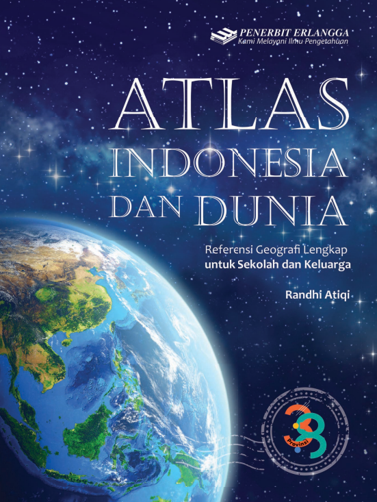 Atlas Indonesia dan Dunia published by Penerbit Erlangga book cover